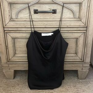 Astr the Label Spaghetti Strap Cowl Neck Tank Top